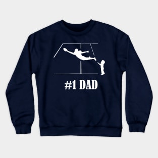 #1 Football Dad Crewneck Sweatshirt